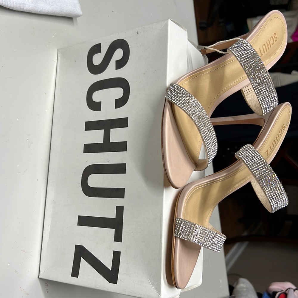 NIB Schutz Malha Strass Cristal in size 8.5